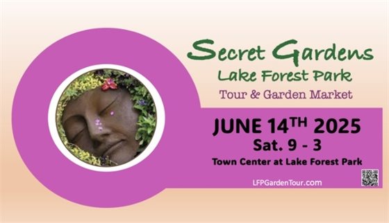 secret garden tour and market of lake forest park badge
