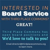 Third Place Commons board member recruitment flyer