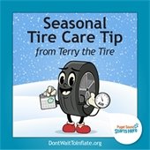 Cartoon drawing of Terry the Tire