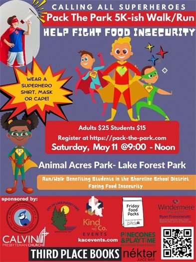Pack the park 5K flyer