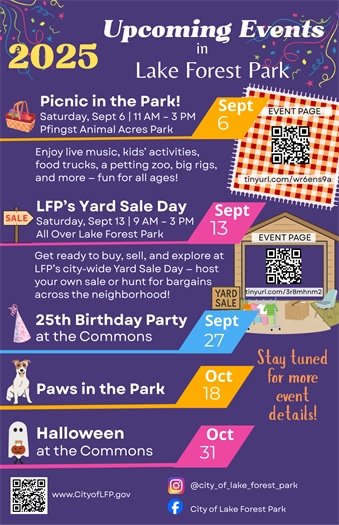 2025 LFP Fall Upcoming Events