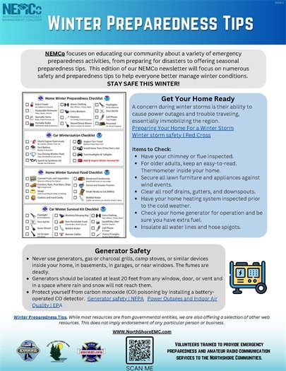 Winter Preparedness Tips Page 1