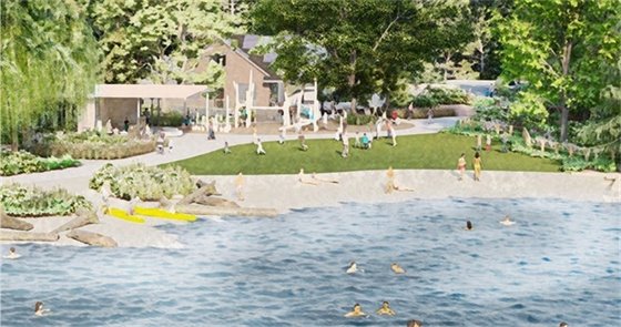 Rendering of Lakefront Park