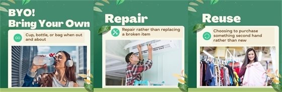 Bring your own, repair and reuse