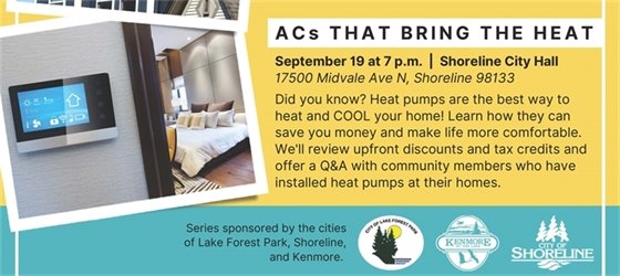Flyer for ACs that bring the heat workshop on 9/19/2023