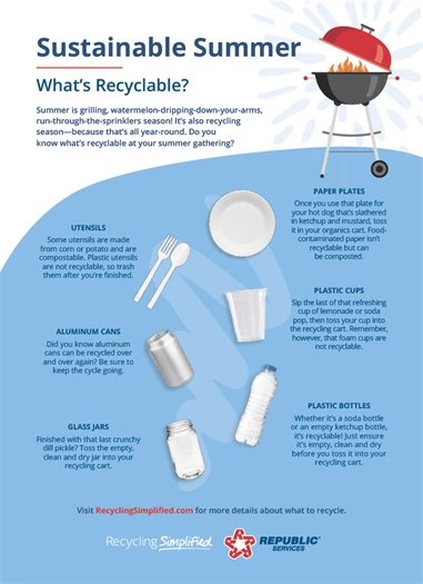 summer recycling tips