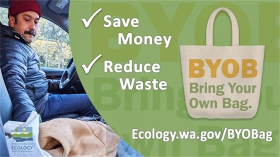 Save money, reduce waste, bring your own bag